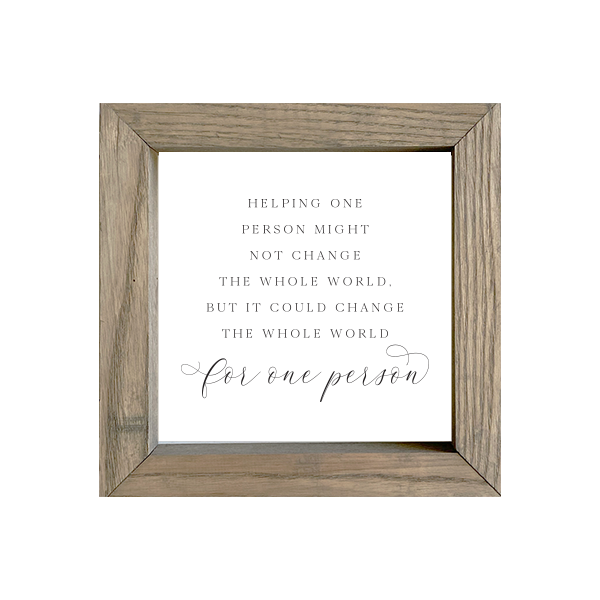 8x8 Thin Oak | White Canvas