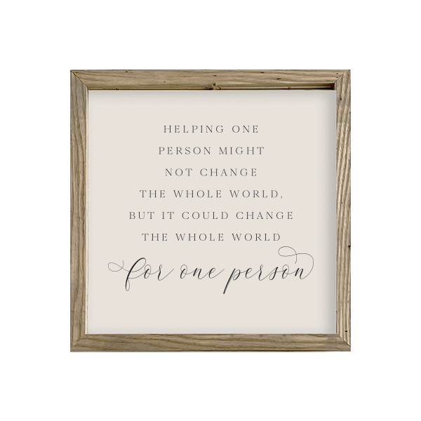 16x16 Thin Oak | Natural Canvas