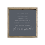 16x16 Thin Oak | Charcoal Canvas