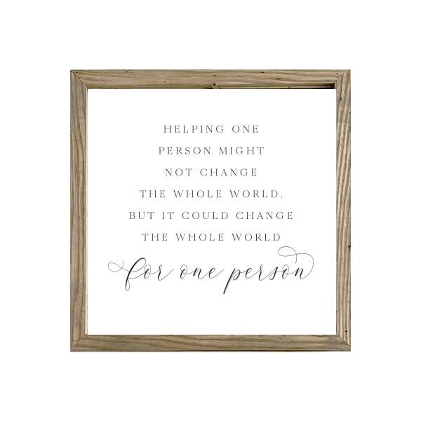 16x16 Thin Oak | White Canvas