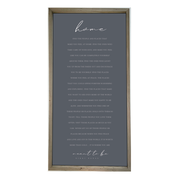 24x48 Thin Oak | Charcoal Canvas