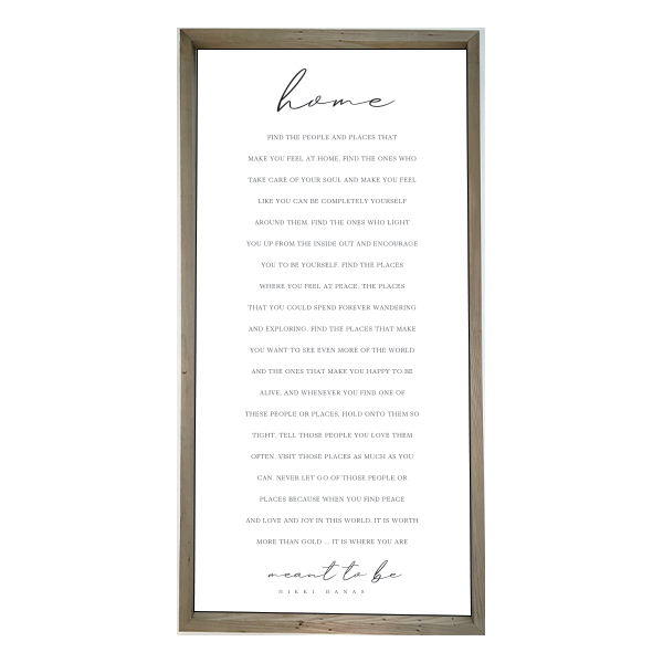 24x48 Thin Oak | White Canvas