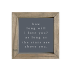 8x8 Thin Oak | Charcoal Canvas