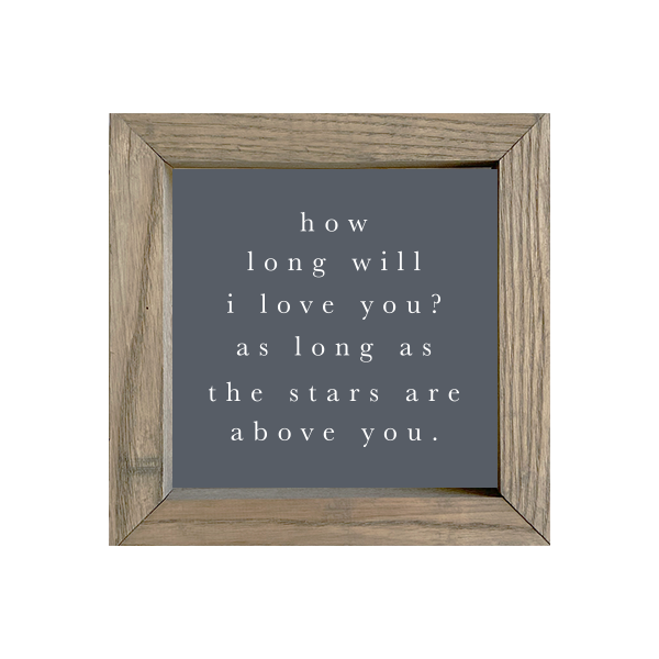 8x8 Thin Oak | Charcoal Canvas