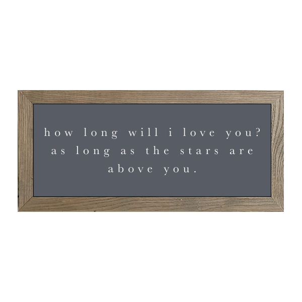 16x7 Thin Oak | Charcoal Canvas