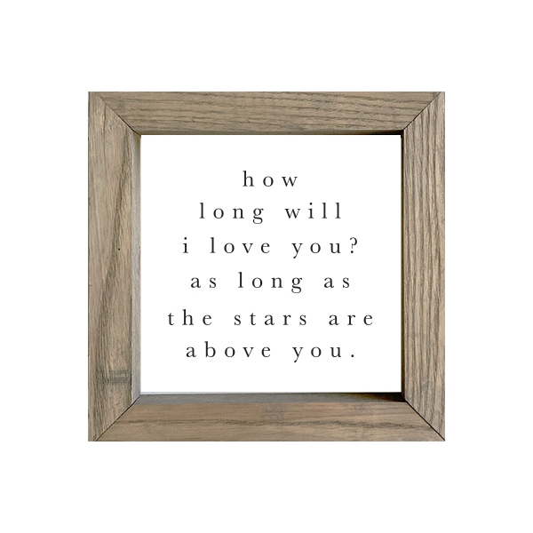 8x8 Thin Oak | White Canvas