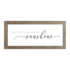 16x7 Thin Oak | White Canvas