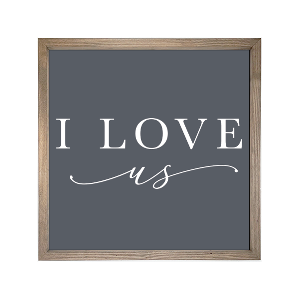 24x24 Thin Oak | Charcoal Canvas