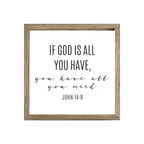 16x16 Thin Oak | White Canvas