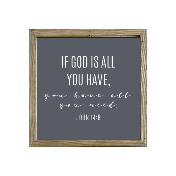 16x16 Thin Oak | Charcoal Canvas