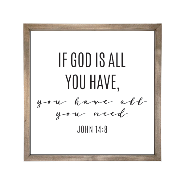 24x24 Thin Oak | White Canvas