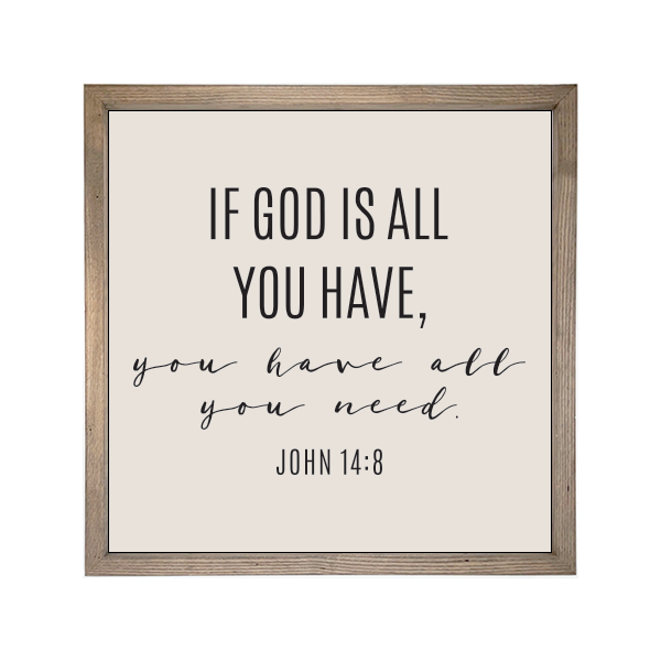 24x24 Thin Oak | Natural Canvas