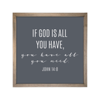 24x24 Thin Oak | Charcoal Canvas