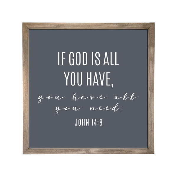 24x24 Thin Oak | Charcoal Canvas