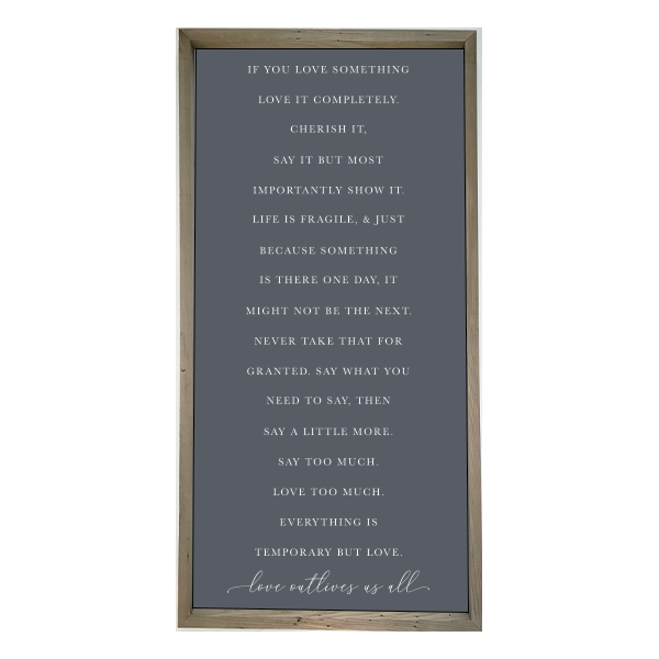 24x48 Thin Oak | Charcoal Canvas