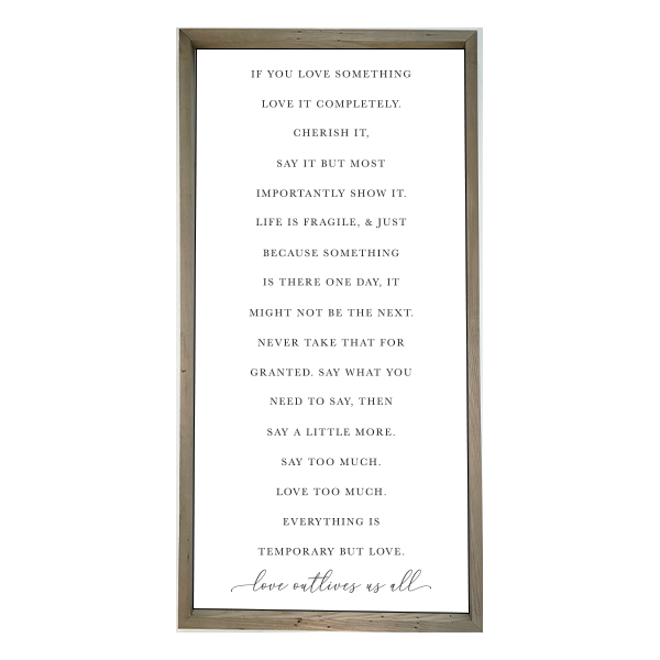 24x48 Thin Oak | White Canvas