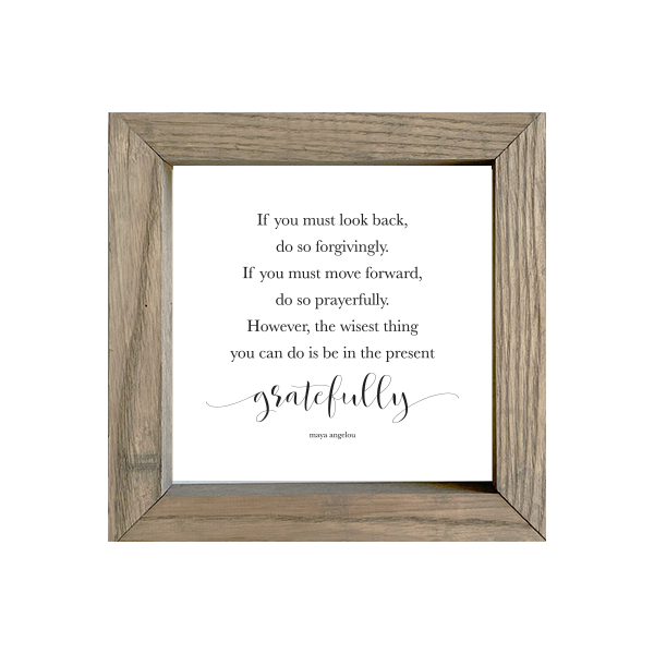 8x8 Thin Oak | White Canvas