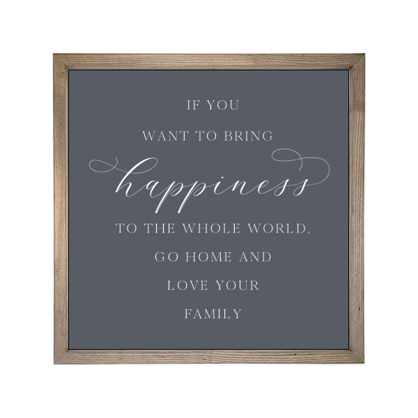 24x24 Thin Oak | Charcoal Canvas