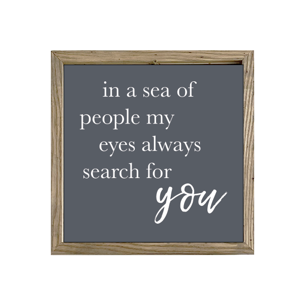 16x16 Thin Oak | Charcoal Canvas