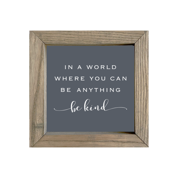 8x8 Thin Oak | Charcoal Canvas