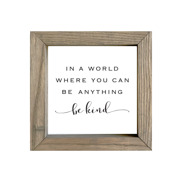 8x8 Thin Oak | White Canvas