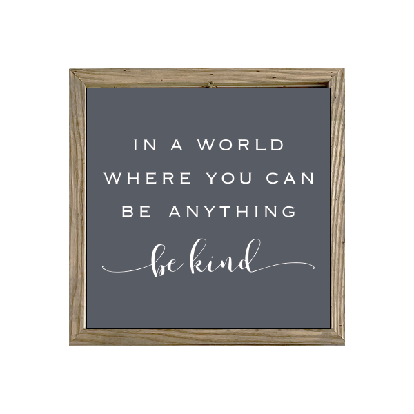 16x16 Thin Oak | Charcoal Canvas