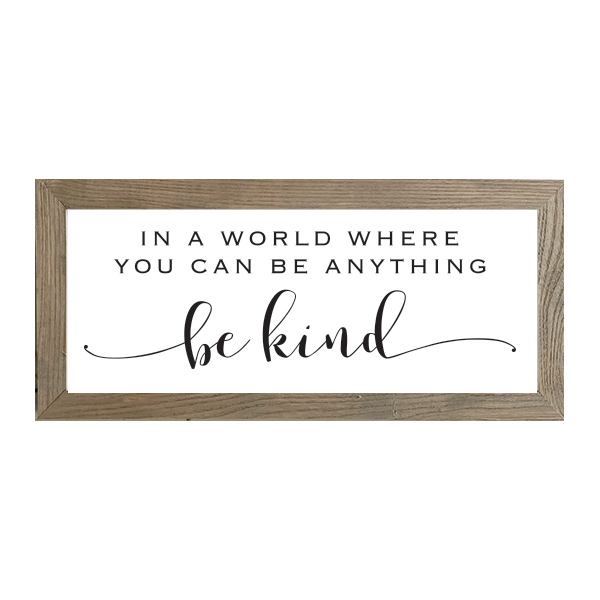 16x7 Thin Oak | White Canvas