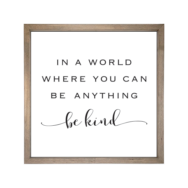 24x24 Thin Oak | White Canvas