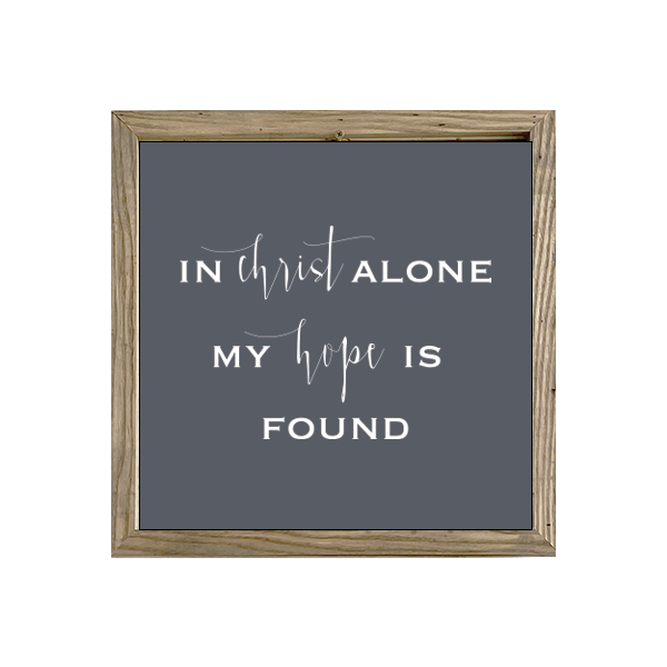 16x16 Thin Oak | Charcoal Canvas