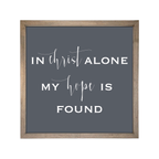 24x24 Thin Oak | Charcoal Canvas