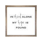 24x24 Thin Oak | White Canvas