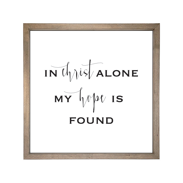 24x24 Thin Oak | White Canvas