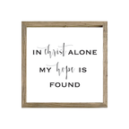 16x16 Thin Oak | White Canvas