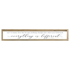 41x7 Thin Oak | White Canvas