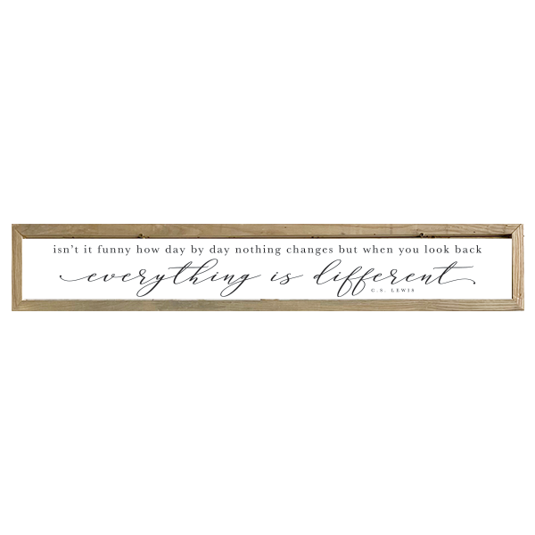 41x7 Thin Oak | White Canvas