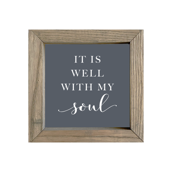 8x8 Thin Oak | Charcoal Canvas