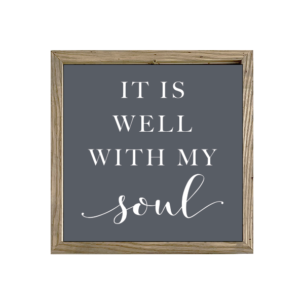 16x16 Thin Oak | Charcoal Canvas