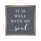 24x24 Thin Oak | Charcoal Canvas