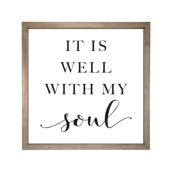 24x24 Thin Oak | White Canvas