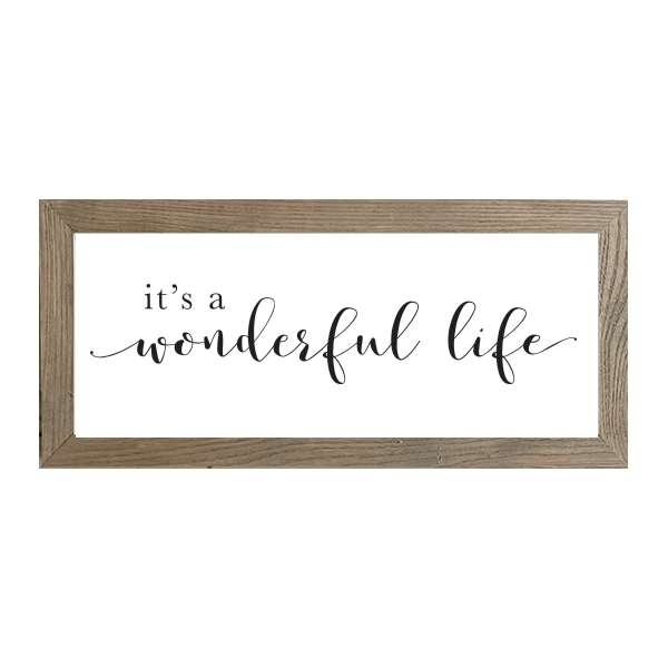 16x7 Thin Oak | White Canvas