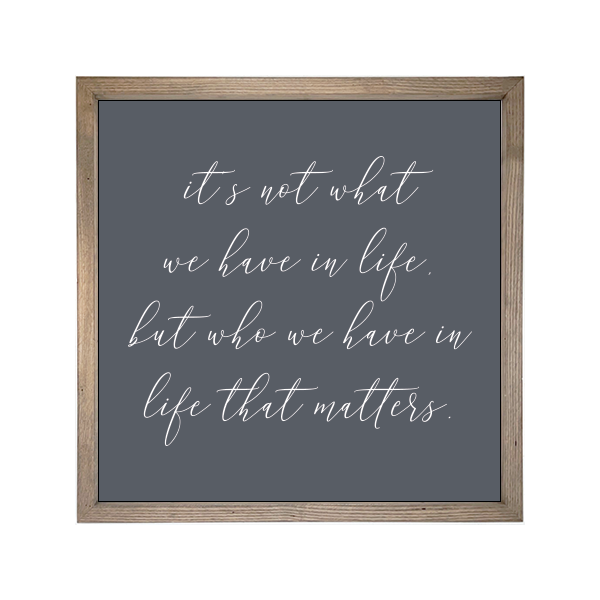 24x24 Thin Oak | Charcoal Canvas