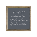 16x16 Thin Oak | Charcoal Canvas