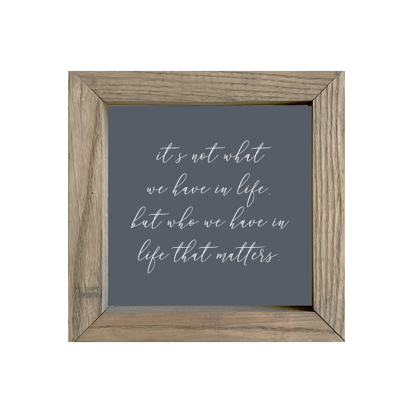 8x8 Thin Oak | Charcoal Canvas