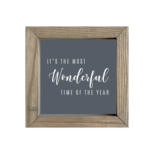 8x8 Thin Oak | Charcoal Canvas