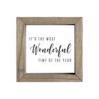 8x8 Thin Oak | White Canvas