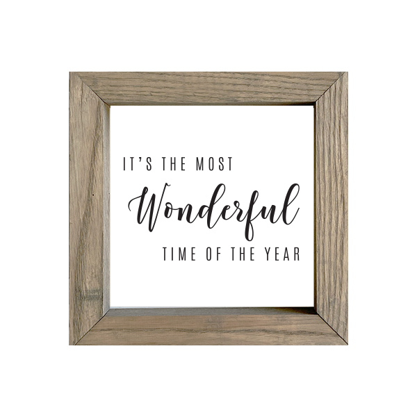 8x8 Thin Oak | White Canvas