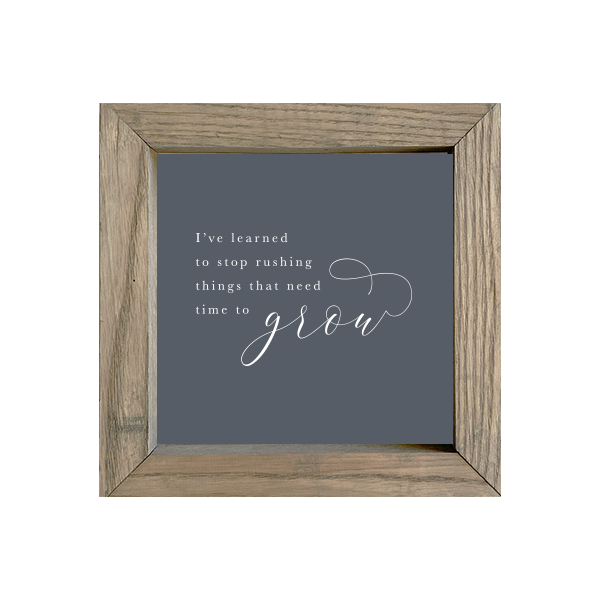 8x8 Thin Oak | Charcoal Canvas