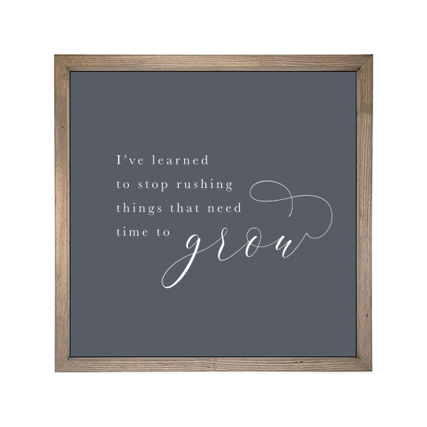 24x24 Thin Oak | Charcoal Canvas