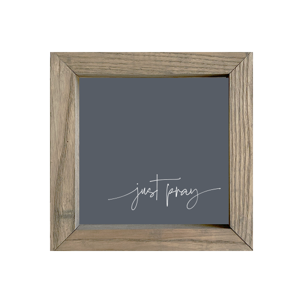 8x8 Thin Oak | Charcoal Canvas