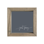 8x8 Thin Oak | Charcoal Canvas